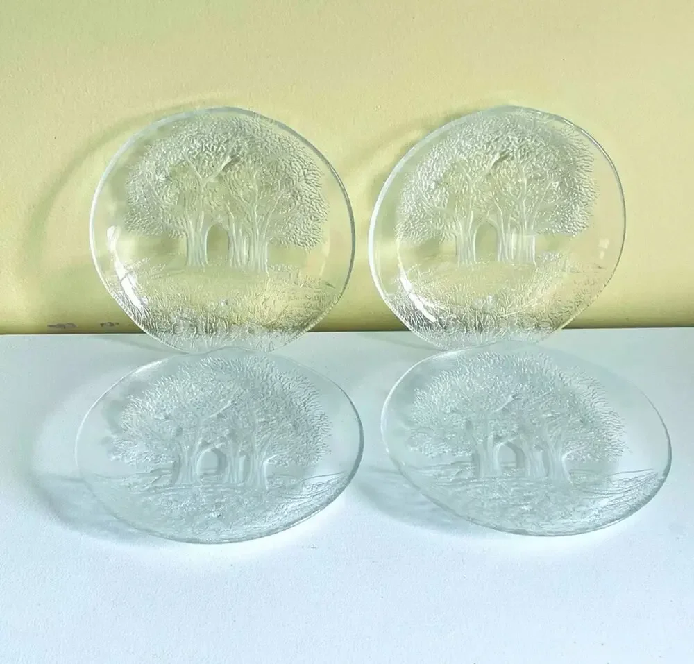 4 Vtg 80s Studio Nova Sun Valley Salad Plates 7.75